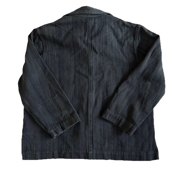 NYMANE 2 Piece Set Susie Work Shirt & Wide Leg Pants In Black Cotton Drawstring - Picture 3 of 15